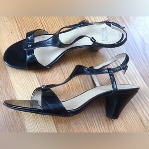 Black Mootsies Tootsies Short Heel Sandal